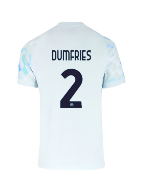 Billige Inter Milan Denzel Dumfries #2 Bortedrakt 2025-26 Kortermet Billige Inter Milan Denzel Dumfries #2 Bortedrakt 2025-26 Kortermet